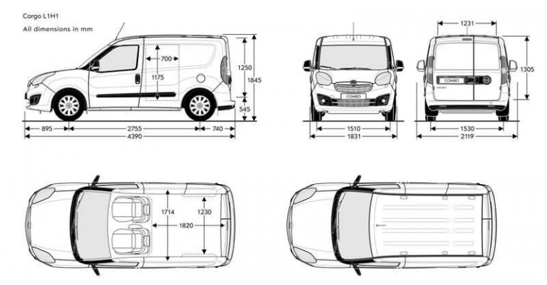 fiat doblo measurements - Kendall Cars Ltd