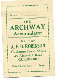 May 1924 Archie Robinson